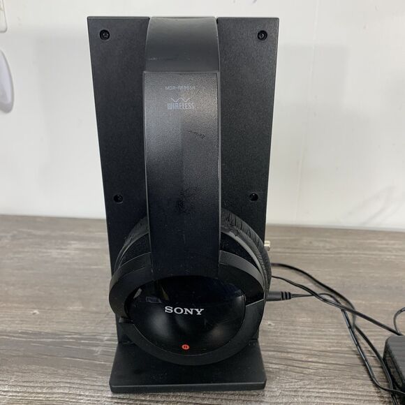 Sony Wireless Over Ear Headphones w/ Charging Aux Dock MDR-RF985R TESTED - Picture 4 of 11